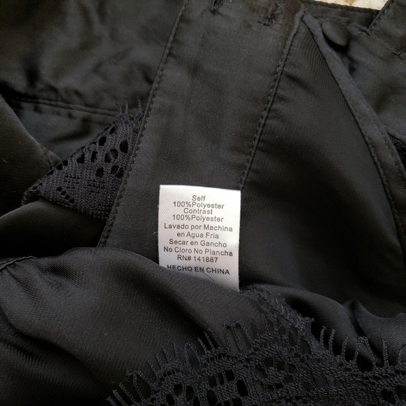 TCEC Black Lace Top, Size S - Picture 8 of 8
